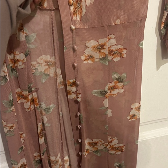Floral Sheer Maxi Dress - Picture 4 of 4
